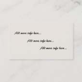 Cartes de visite de fleurs d'oiseaux de colibri de (Dos)