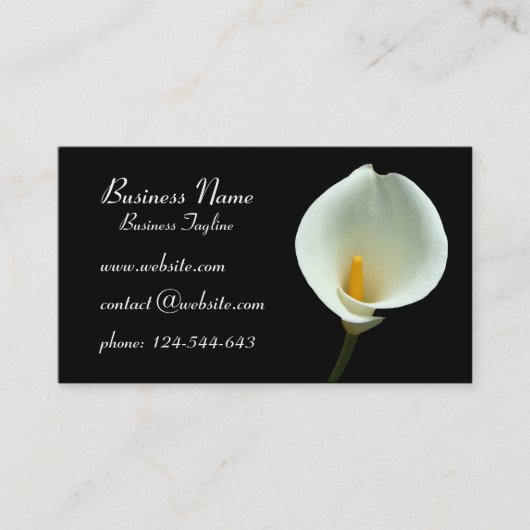 Cartes de visite de fleurs Lilly (Devant)