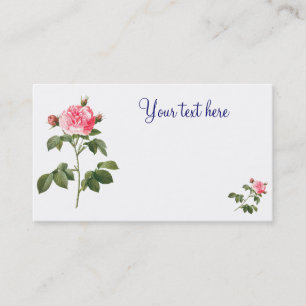 Cartes de visite de fleurs Redoute