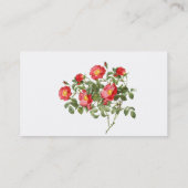 Cartes de visite de fleurs Redoute (Dos)