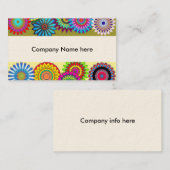 Cartes de visite de flower power (Devant / Derrière)