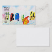 Cartes de visite de Flutterbies (Devant / Derrière)