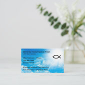 Cartes de visite de foi chrétienne Ichthys (Debout devant)