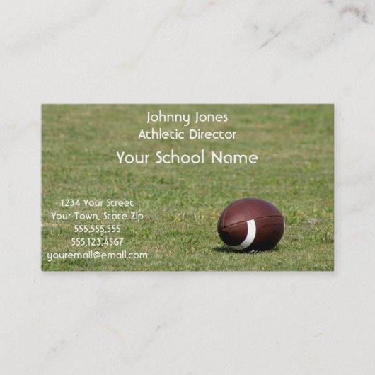 Cartes de visite de football (Devant)