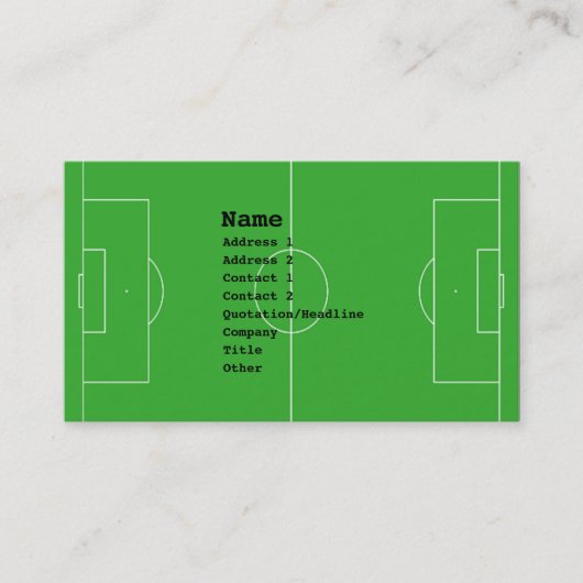 cartes de visite de football - (Devant)