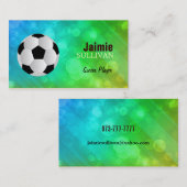 Cartes de visite de footballeur (Devant / Derrière)