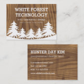 Cartes de visite de forêt (Devant / Derrière)