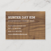 Cartes de visite de forêt (Dos)