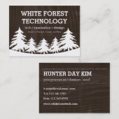 Cartes de visite de forêt (Devant / Derrière)