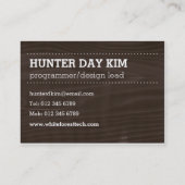 Cartes de visite de forêt (Dos)