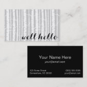 Cartes de visite de forêt de bouleau avec des (Devant / Derrière)