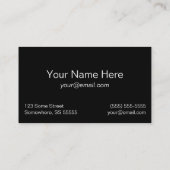 Cartes de visite de forêt de bouleau avec des (Dos)