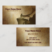 Cartes de visite de forgeron (Devant / Derrière)