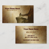 Cartes de visite de forgeron (Devant / Derrière)