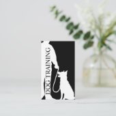 Cartes de visite de formation de dressage de chien (Debout devant)