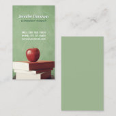 Cartes de visite de formation de maître d'école (Devant / Derrière)