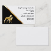Cartes de visite de formation des chiens (Devant / Derrière)
