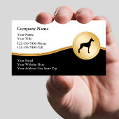 Cartes de visite de formation des chiens