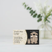 Cartes de visite de formation des chiens (Debout devant)