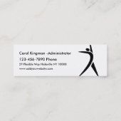 Cartes de visite de formation d'instructeur de (Dos)