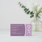 Cartes de visite de formation personnelle des femm (Debout devant)