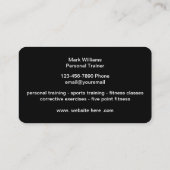 Cartes de visite de formation personnels les plus  (Dos)