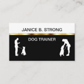 Cartes de visite de formation pour chiens de class (Devant)