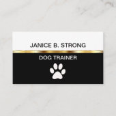 Cartes de visite de formation pour chiens de class (Devant)