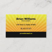 Cartes de visite de forme physique (Dos)