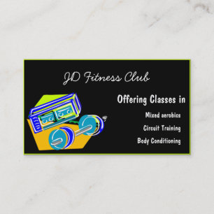 Cartes de visite de forme physique