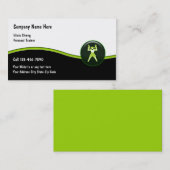 Cartes de visite de forme physique de dames (Devant / Derrière)