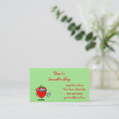 Cartes de visite de fraises (Debout devant)