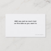 Cartes de visite de fraises de nourriture (Dos)