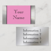 Cartes de visite de frontière de cadre en métal (Devant / Derrière)