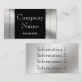 Cartes de visite de frontière de cadre en métal (Devant / Derrière)