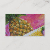 Cartes de visite de fruit d'ananas (Dos)