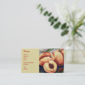 Cartes de visite de fruit de pêches (Debout devant)