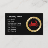 Cartes de visite de fruits de mer (Devant)