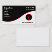 Cartes de visite de fruits de mer (Devant / Derrière)