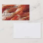 Cartes de visite de fruits de mer (Devant / Derrière)
