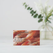 Cartes de visite de fruits de mer (Debout devant)