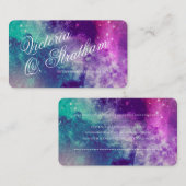 Cartes de visite de galaxie (Devant / Derrière)