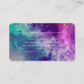 Cartes de visite de galaxie (Dos)