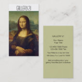 Cartes de visite de galerie d'art (Devant / Derrière)