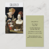Cartes de visite de galerie d'art (Devant / Derrière)