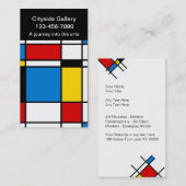 Cartes de visite de galerie d'art moderne (Devant / Derrière)