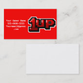 cartes de visite de Gamer du jeu vidéo 1UP (Devant / Derrière)