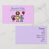 Cartes de visite de garde (Devant / Derrière)