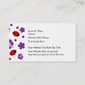 Cartes de visite de garde d'enfant (Dos)