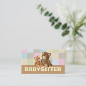 Cartes de visite de garde d'enfants (Debout devant)